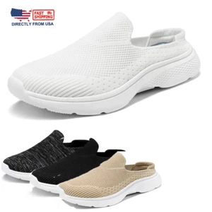 Women Mules Shoes Slip on Sneaker Backless Slipper Loafer Causal Shoes Size 5-12 - Picture 1 of 27