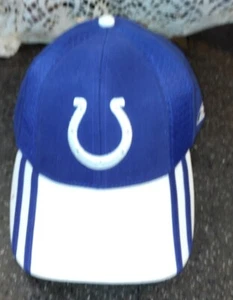 Strapback Hat Indianapolis Colts NFL Football Reebok Men One Size Blue Off White - Picture 1 of 9