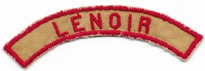 Lenoir 1929 - 1945 Tan and Red TRS Community Strip Boy Scouts of America BSA - Imagen 1 de 2