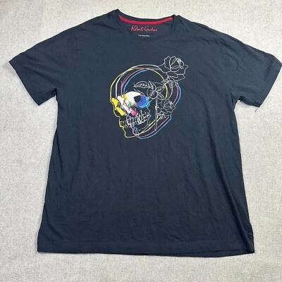 Robert Graham Mens 4XL Skull Y2K Street Outline Art Tee Knowledge Wisdom Truth - Image 1 of 4