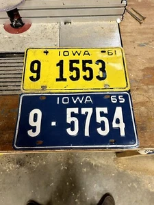 Bremer County Iowa License Plates - Picture 1 of 2