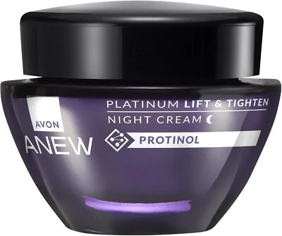 NEW Avon Anew Platinum Lift & Tighten Night Cream with Protinol  1.7 fl oz-50 ml - Image 1 of 4