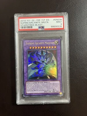 Yugioh 2010 Supreme Arcanite Magician STBL-EN038 PSA 9 1st Edition - Image 1 of 4