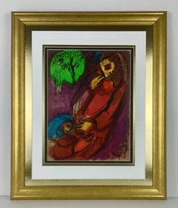 1956 Marc Chagall Original Lithograph Framed "David and Absalom" Ref M133 - Picture 1 of 2
