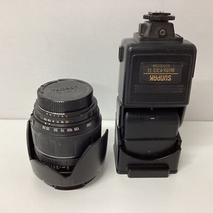 Nikon Camera Addons Tamron 1:38-5.6 Lens & Sunpak 433D Flash UNTESTED (G6) W#689