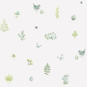 G45443 - Just Kitchens Meadow Spot Green White Galerie Wallpaper - Picture 1 of 2