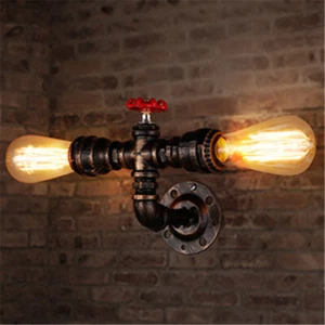 Rustic Vanity Fixture Hallway Wall Lighting Sconce Industrial 2 Antique Light - Picture 1 of 6