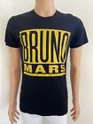 Bruno Mars 24k Magic Tour Small T Shirt Black Yellow Print Classic Concert 2017