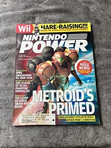 Nintendo Power Volume 219 September 2007 Magazine W/ METROID PRIME Poster - Foto 1 di 5