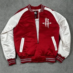 Starter Black Label NBA Houston Rockets Bomber Jacket Adult Small Rare - Picture 1 of 8