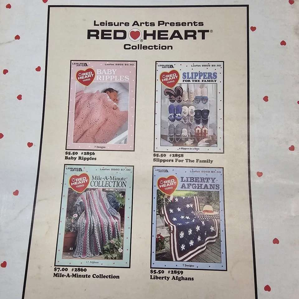 Red Heart Book of Slippers for the Family Crochet Patterns Afghans To Crochet - Image 1 of 4