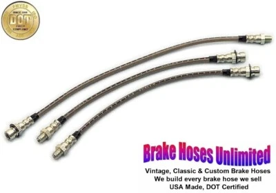 JUEGO MANGUERA FRENO ACERO INOXIDABLE Oldsmobile Dynamic Cruiser, Serie 76 y 78 - 1947 1948 Foto 1 de 2