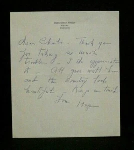HOPE WILLIAMS Broadway Actress 1920's-30's d.1990 Signed Letter To Forsythe - Picture 1 of 4