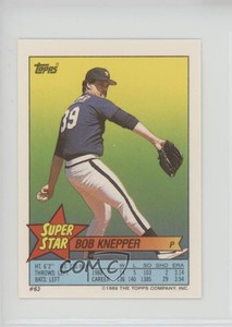1989 Topps Super Star Sticker Back Cards Bob Knepper Jose Canseco ( 171) #63.171