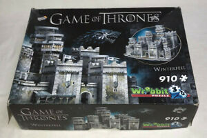 WREBBIT 3D GAME OF THRONES : Winterfell 910 Piece Jigsaw Puzzle - Rare