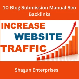 10 Blog Submission Manual Seo Backlinks | Link Building | Off Page Seo - Picture 1 of 1