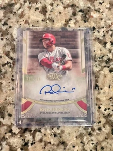 2021 Topps Tier One Rhys Hoskins Auto #/300 Philadelphia Phillies - Picture 1 of 2