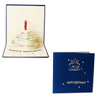 3D for Up Happy Birthday Cake Greeting Card Baby Shower Birthday Party Invit