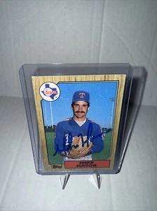 Tarjeta de béisbol firmada por Mike Mason Texas Rangers autógrafo 1987 Topps #646 - Imagen 1 de 4