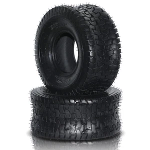 2pcs 15x6.00-6 Lawn Mower Garden Tractor Turf Tires 2 Ply 15x6-6 Tubeless - Picture 1 of 8
