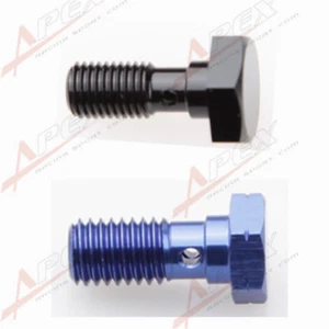 Aluminium Brake Fitting Adaptor - Banjo Bolt M8/M10/M12/M14/M16 x 1.0/1.25/1.5 - Picture 1 of 97