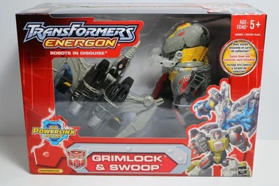 NEW Transformers Energon GRIMLOCK & SWOOP Powerlinx Mega Class Figure SEALED - Image 1 of 4