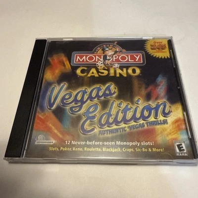 Monopoly Casino Vegas Edition Windows PC Game Infogrames 2001 Hasbro Williams - Image 1 of 4