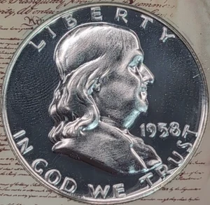 1958 Franklin Half Dollar Silver Coin NGC PF 68 (S139) - Picture 1 of 5