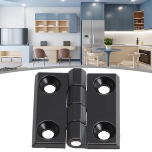 Stoßscharniere Tür Metall schwarz Scharniere Schrank Alu Kasten Rückklappe Schuppen - Bild 1 von 69