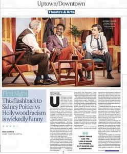 Retrograde Theatre Play Sidney Poitier West End LDN News Review Clipping 2025 - Picture 1 of 2