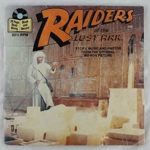 RAIDERS Of The LOST ARK 7" Vinyl Record & Book Read Along 1981 Indiana Jones - Picture 1 of 14