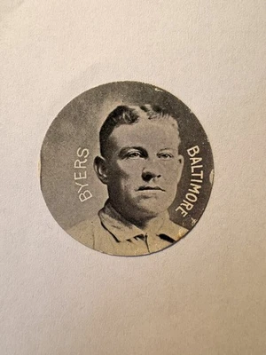 1909 E254 Colgan's Chips Stars of the Diamond Bill Byers Rare Oddball Baseball - Image 1 of 2