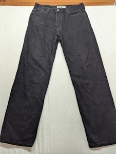Vintage Levis 550 Jeans Mens 36x32 Black Relaxed Fit Y2K 90s Grunge - Picture 1 of 14