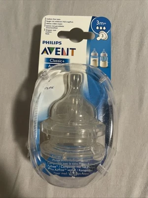 3870 Philips Avent, Anti-colic, Klassik+, Sauger,  mittlerer Nahrungsfluss, 3m+ - Bild 1 von 2