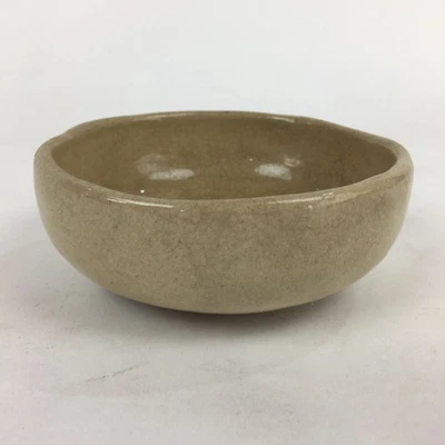 Японская керамическая маленькая чаша винтажная керамика Yakimono Kobachi бежевая PP909 - Изображение 1 из 4