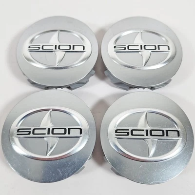 👀 2011-2013 Scion tC Aluminum Wheel / Rim 2 7/16" Button Center Caps SET/4 ✅ - Image 1 of 4
