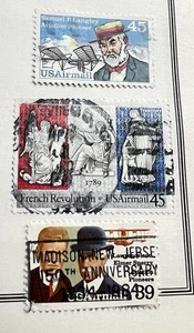 B278 francobolli d'epoca posta aerea USA 1973-76 - Foto 1 di 1