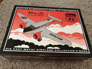 Phillips 66 Beechcraft Model 18 Twin Beech Die Cast Metal Airplane - Picture 1 of 2