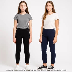 Elsy Mädchen Hose Größe 40 42 Mädchen schwarz blau Stretch Fuseaux Jerseyanzug - Bild 1 von 36