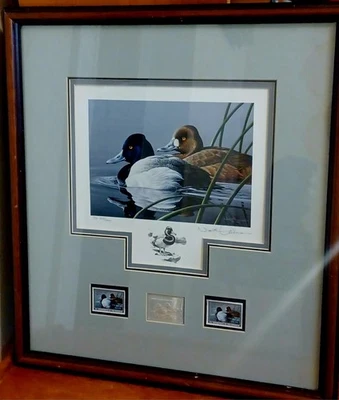Estampilla de pato federal Neal Anderson '89 edición medallón de plata escaparate menor Foto 1 de 4