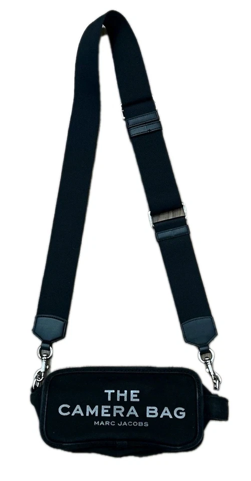 Bolsa tiracolo Marc Jacobs The Camera bolsa de mão de lona preta M0017040 - Imagem 1 de 4