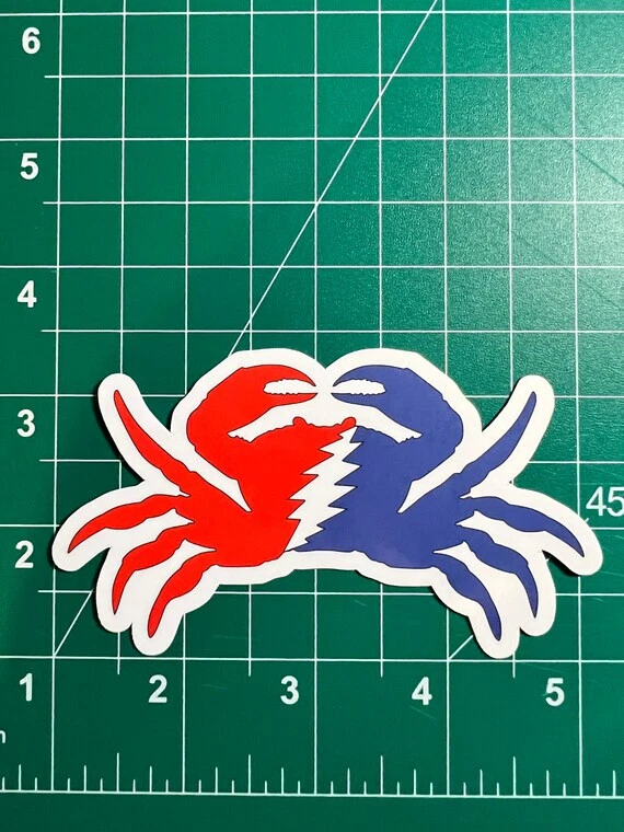 Stealie Crab - Grateful Dead - Adesivo de vinil laminado - 2"x3"  - Imagem 1 de 1
