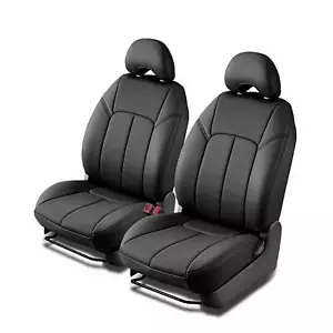 Clazzio Genuine Leather Front Seat Covers Black for Toyota Camry SE - Picture 1 of 3