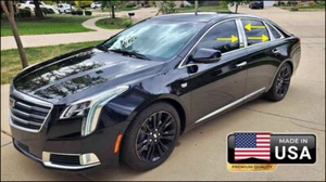 SE ADAPTA A CADILLAC XTS 2013-19 Acero Inoxidable Acabado Espejo Cromo Ventana Pilar Postes 8 piezas - Imagen 1 de 4