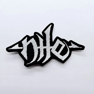 Nile   White Shaped  Logo  EMBROIDERED PATCH - Picture 1 of 2