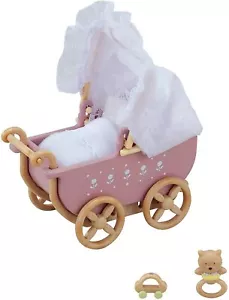 Sylvanian Families Calico Critters Luxury Baby Carriage Double Stroller Pram - Picture 1 of 6