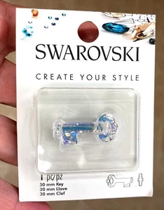 Genuine SWAROVSKI AB Crystal 30mm KEY Charm Necklace Pendant Made in Austria NEW - Picture 1 of 5