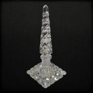 Rare Vintage 1950s Lead Crystal Perfume Bottle - Picture 1 of 6