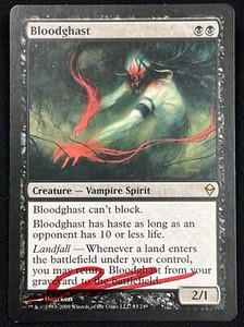MTG Bloodghast-Artist Signed - Zendikar Magic the Gathering Card 83