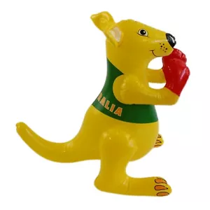 Australia Souvenir Supporter Blow Up Squeaky Inflatable 45cm Boxing Kangaroo - Picture 1 of 8